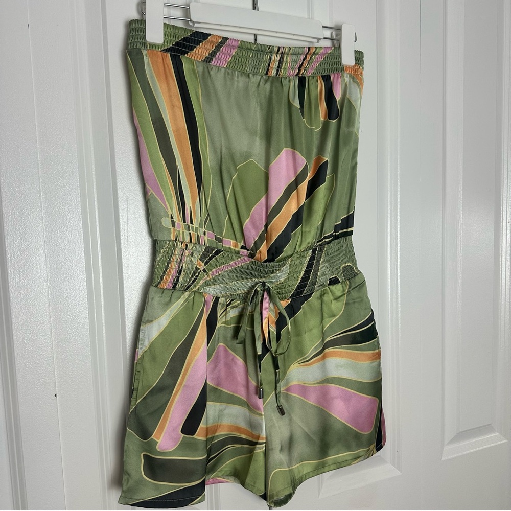 Elan Green Brenna Romper Size Small - Picture 2 of 12